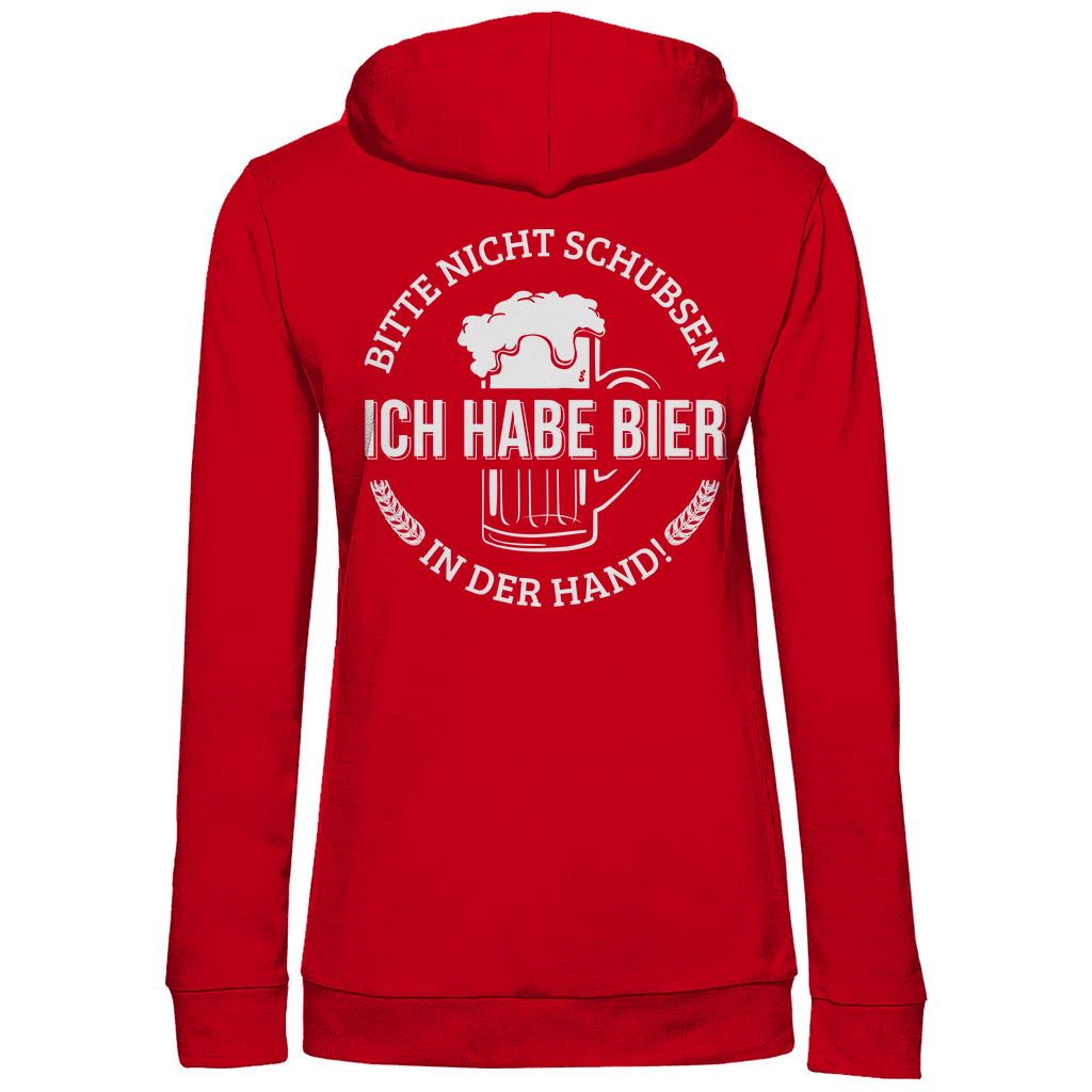 Bitte nicht schubsen - Damen Hoodie Red