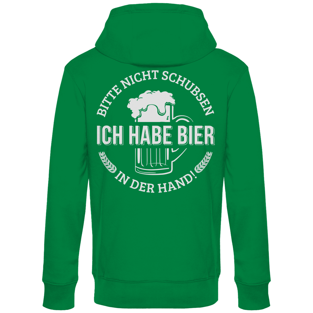 Bitte nicht schubsen - Unisex Hoodie Kelly Green