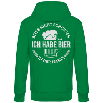Bitte nicht schubsen - Unisex Hoodie Kelly Green
