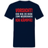 Vorsicht ich bin zu dick zum wegrennen ich Kämpfe! - Herren V-Neck Shirt Navy
