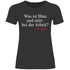 Was ist blau und stört bei der Arbeit - Damenshirt Black