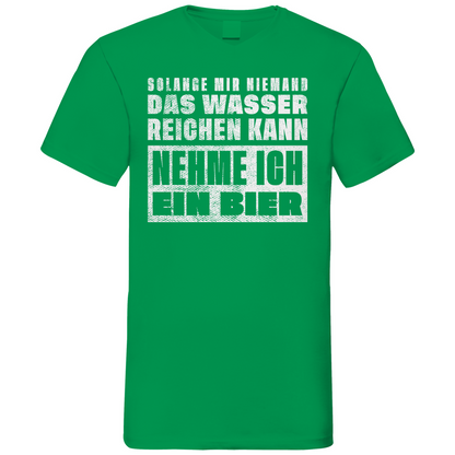 Nehme ich ein Bier - Herren V-Neck Shirt Kelly Green