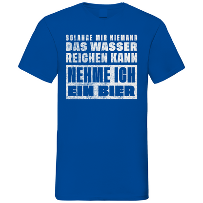 Nehme ich ein Bier - Herren V-Neck Shirt Royal Blue