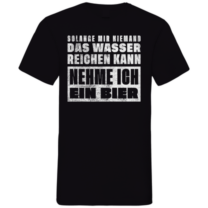 Nehme ich ein Bier - Herren V-Neck Shirt Black