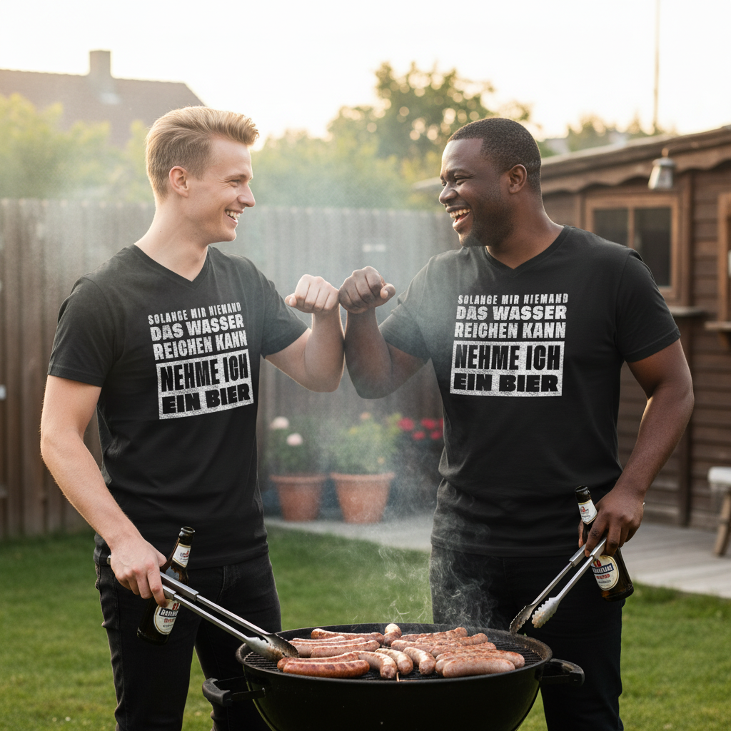 Nehme ich ein Bier - Herren V-Neck Shirt