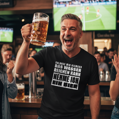 Nehme ich ein Bier - Herren V-Neck Shirt