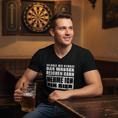 Nehme ich ein Bier - Herren V-Neck Shirt