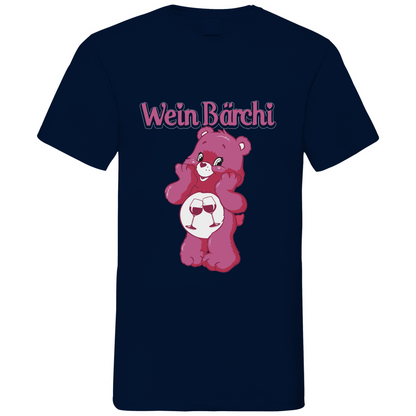 Wein Bärchi - Glücksbärchi - Herren V-Neck Shirt Navy