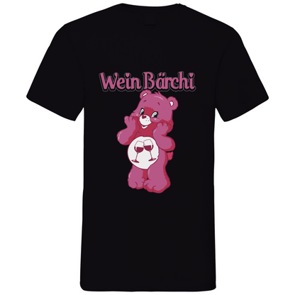 Wein Bärchi - Glücksbärchi - Herren V-Neck Shirt Black
