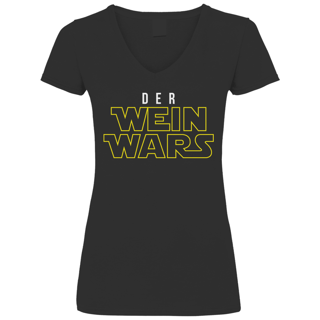 Der Wein Wars Star Wars - V-Neck Damenshirt Black