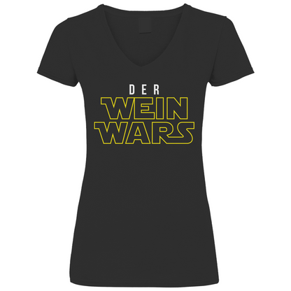 Der Wein Wars Star Wars - V-Neck Damenshirt Black
