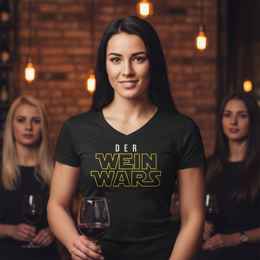 Der Wein Wars Star Wars - V-Neck Damenshirt