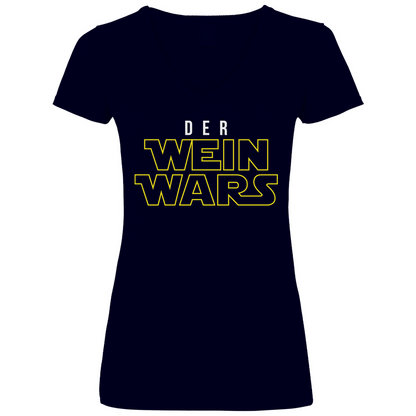 Der Wein Wars Star Wars - V-Neck Damenshirt Deep Navy