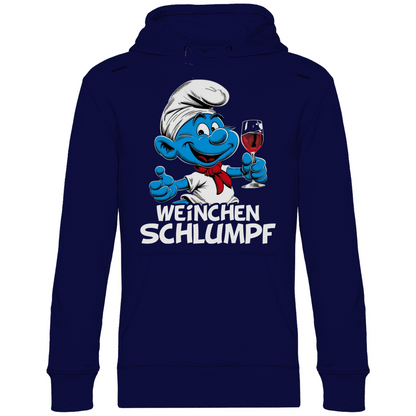 Weinchen Schlumpf Grafik - Unisex Hoodie Navy Blue