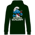 Weinchen Schlumpf Grafik - Unisex Hoodie Forest Green