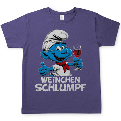 Weinchen Schlumpf Grafik - Herren Shirt Millennial Lilac