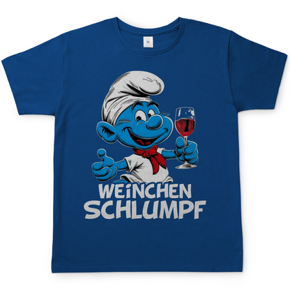 Weinchen Schlumpf Grafik - Herren Shirt Royal Blue