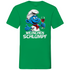 Weinchen Schlumpf Grafik - Herren V-Neck Shirt Kelly Green