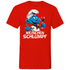 Weinchen Schlumpf Grafik - Herren V-Neck Shirt Red