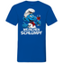 Weinchen Schlumpf Grafik - Herren V-Neck Shirt Royal Blue