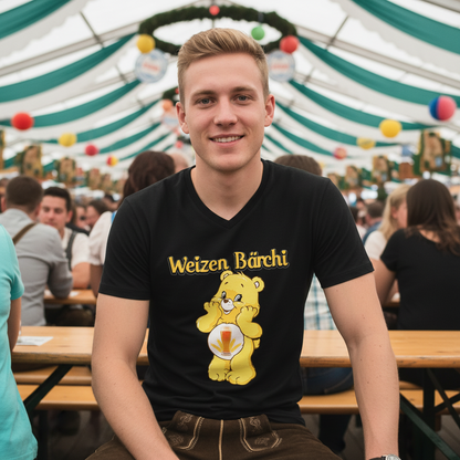 Weizen Bärchi - Glücksbärchi - Herren V-Neck Shirt