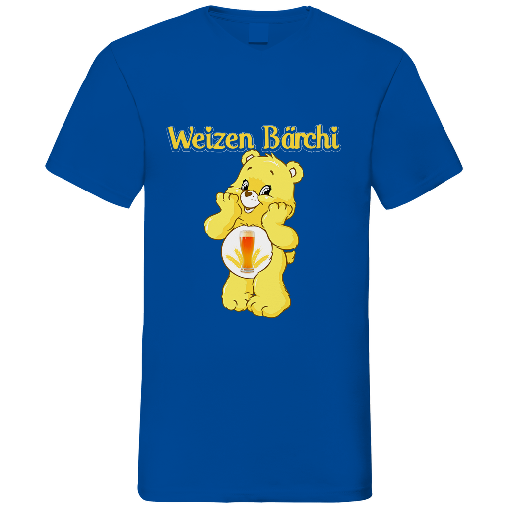 Weizen Bärchi - Glücksbärchi - Herren V-Neck Shirt Royal Blue