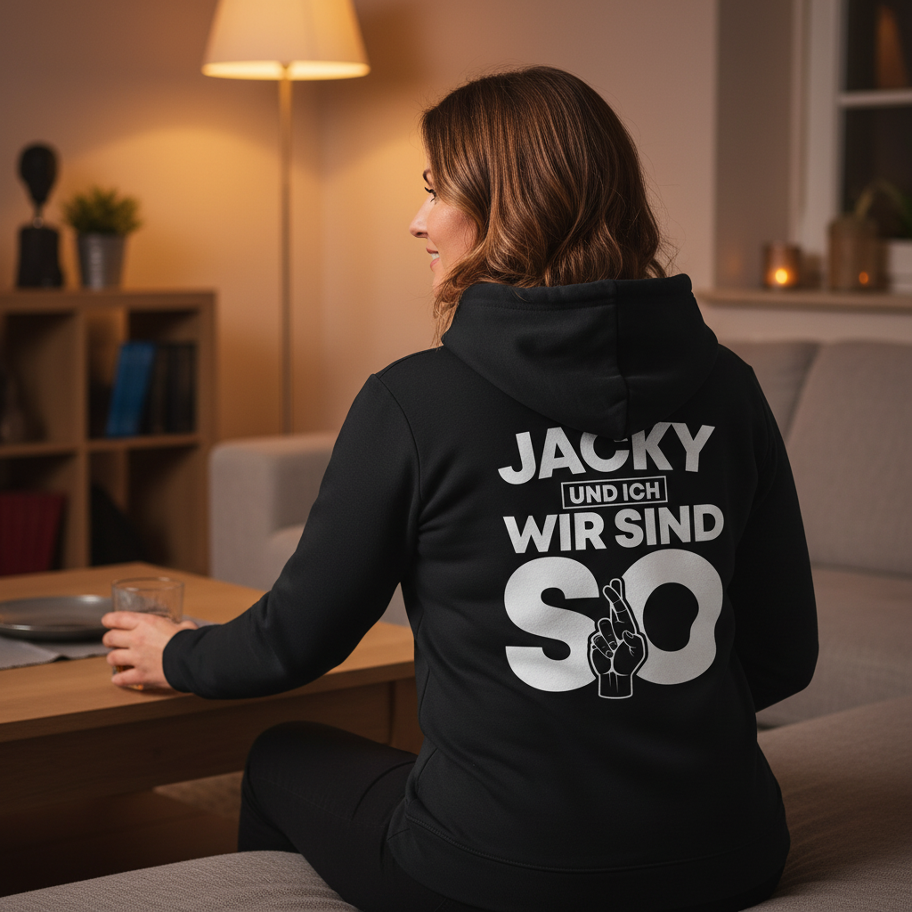 Jacky und ich wir sind so Jack Daniels - Damen Hoodie