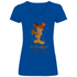 Whiskey Mouse - Prinzessin Aquarell - V-Neck Damenshirt Royal Blue XS