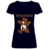 Whisky Bärchi - Glücksbärchi - V-Neck Damenshirt Deep Navy