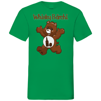 Whisky Bärchi - Glücksbärchi - Herren V-Neck Shirt Kelly Green