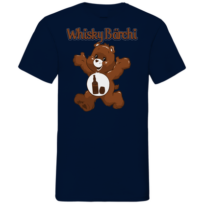 Whisky Bärchi - Glücksbärchi - Herren V-Neck Shirt Navy