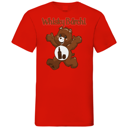 Whisky Bärchi - Glücksbärchi - Herren V-Neck Shirt Red
