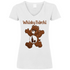 Whisky Bärchi - Glücksbärchi - V-Neck Damenshirt White