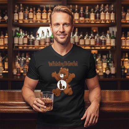 Whisky Bärchi - Glücksbärchi - Herren V-Neck Shirt