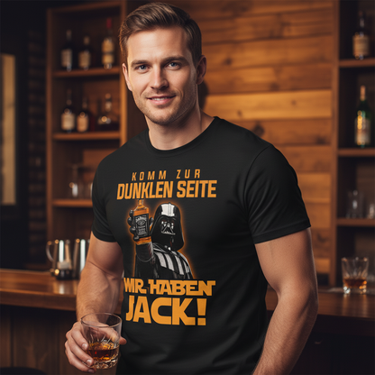 Komm zur dunklen Seite wir haben Jack Darth Vader - Herren V-Neck Shirt