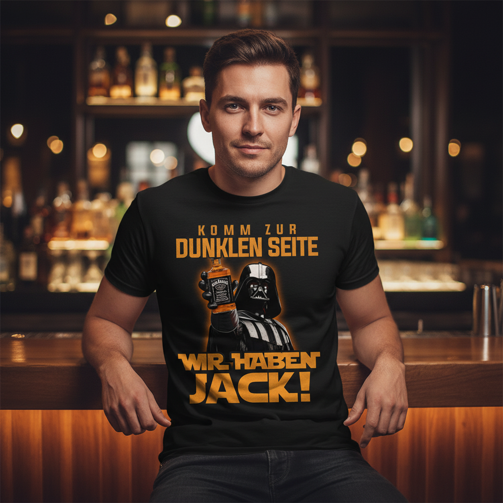 Komm zur dunklen Seite wir haben Jack Darth Vader - Herren Shirt