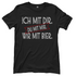 Ich mit dir. Du mit mir. Wir mit Bier. - Damenshirt Black