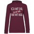 Ich mit dir. Du mit mir. Wir mit Bier. - Damen Hoodie Wine