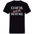 Ich mit dir. Du mit mir. Wir mit Bier. - Herren V-Neck Shirt Black