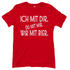 Ich mit dir. Du mit mir. Wir mit Bier. - Damenshirt Red