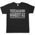 YEEEAH Wandertag! - Herren Shirt Black