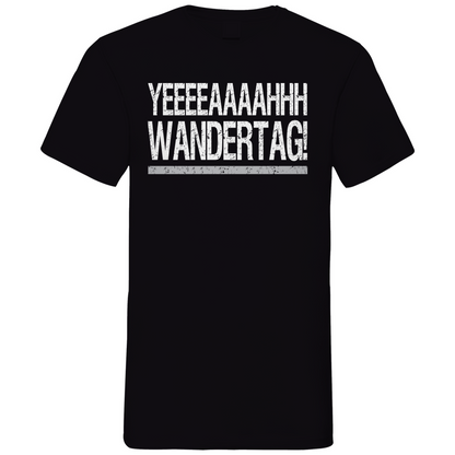 YEEEAH Wandertag! - Herren V-Neck Shirt Black
