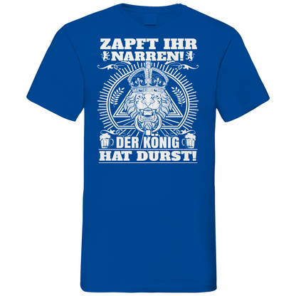Zapft ihr Narren der König hat Durst - Herren V-Neck Shirt Royal Blue