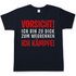 Vorsicht ich bin zu dick zum wegrennen ich Kämpfe! - Herren Shirt Navy