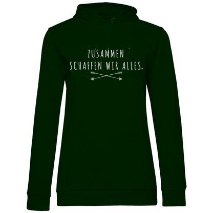 Zusammen schaffen wir alles - Damen Hoodie Forest Green