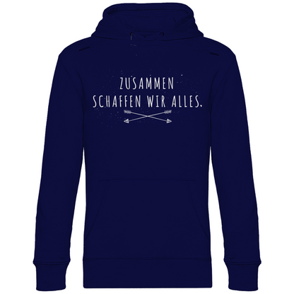 Zusammen schaffen wir alles - Unisex Hoodie Navy Blue