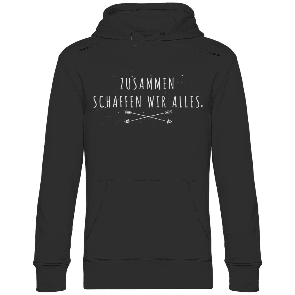 Zusammen schaffen wir alles - Unisex Hoodie Black