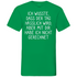 Ich wusste dass der Tag hässlich wird - Herren V-Neck Shirt Kelly Green