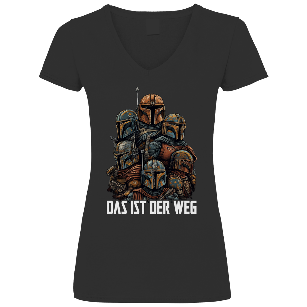 Das ist der Weg - Mandalorianer Gruppe - V-Neck Damenshirt