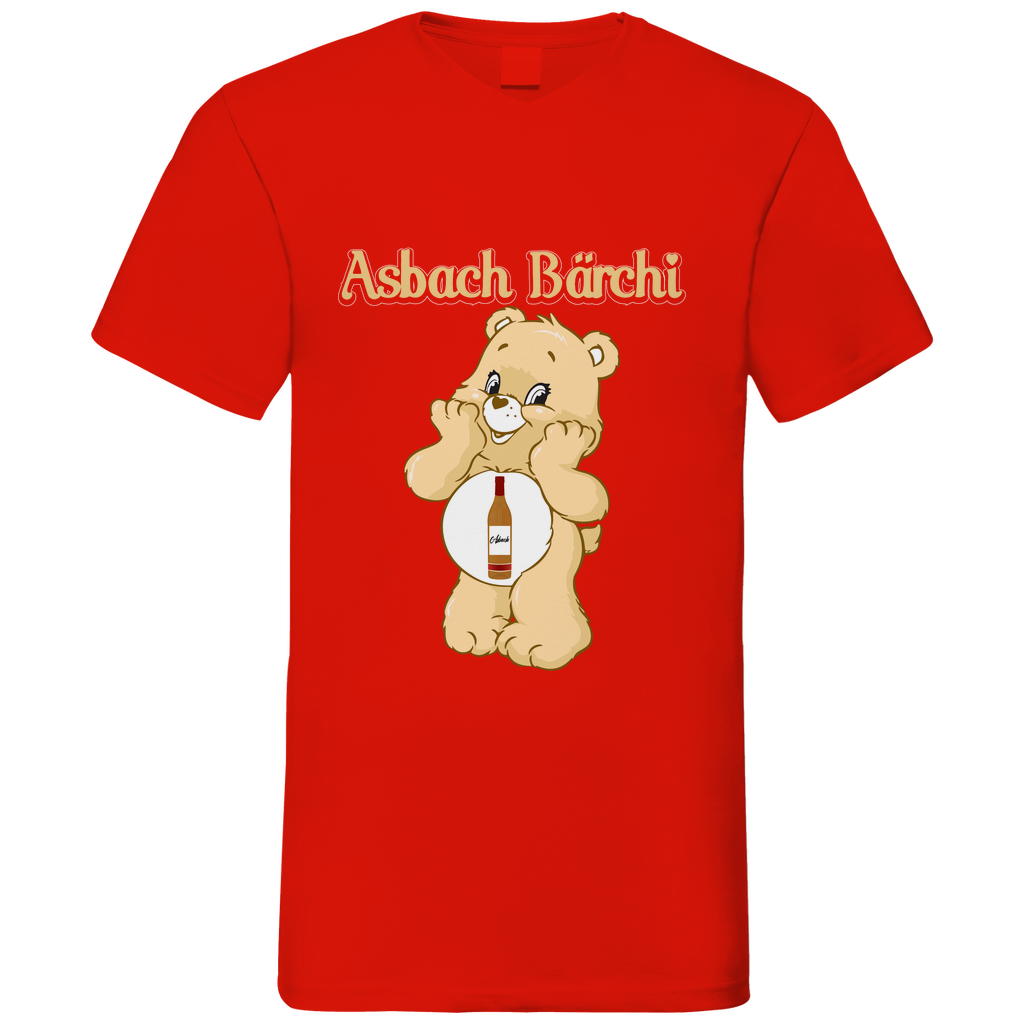 Asbach Bärchi - Glücksbärchi - Herren V-Neck Shirt